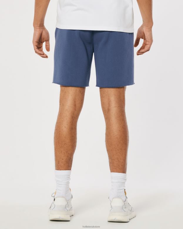 Bottoms Hollister Men Fleece Varsity Graphic Shorts 7\\ 488201340 Navy